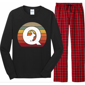 Qanon Conspiracy Rabbit Retro Q Anon Long Sleeve Pajama Set