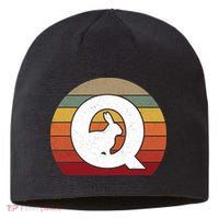 Qanon Conspiracy Rabbit Retro Q Anon Sustainable Beanie