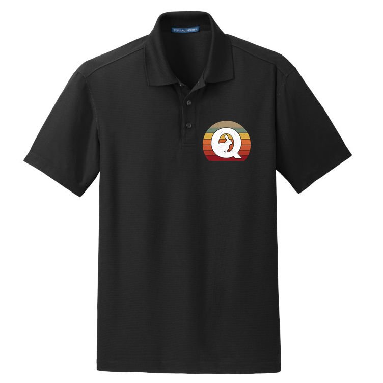 Qanon Conspiracy Rabbit Retro Q Anon Dry Zone Grid Polo