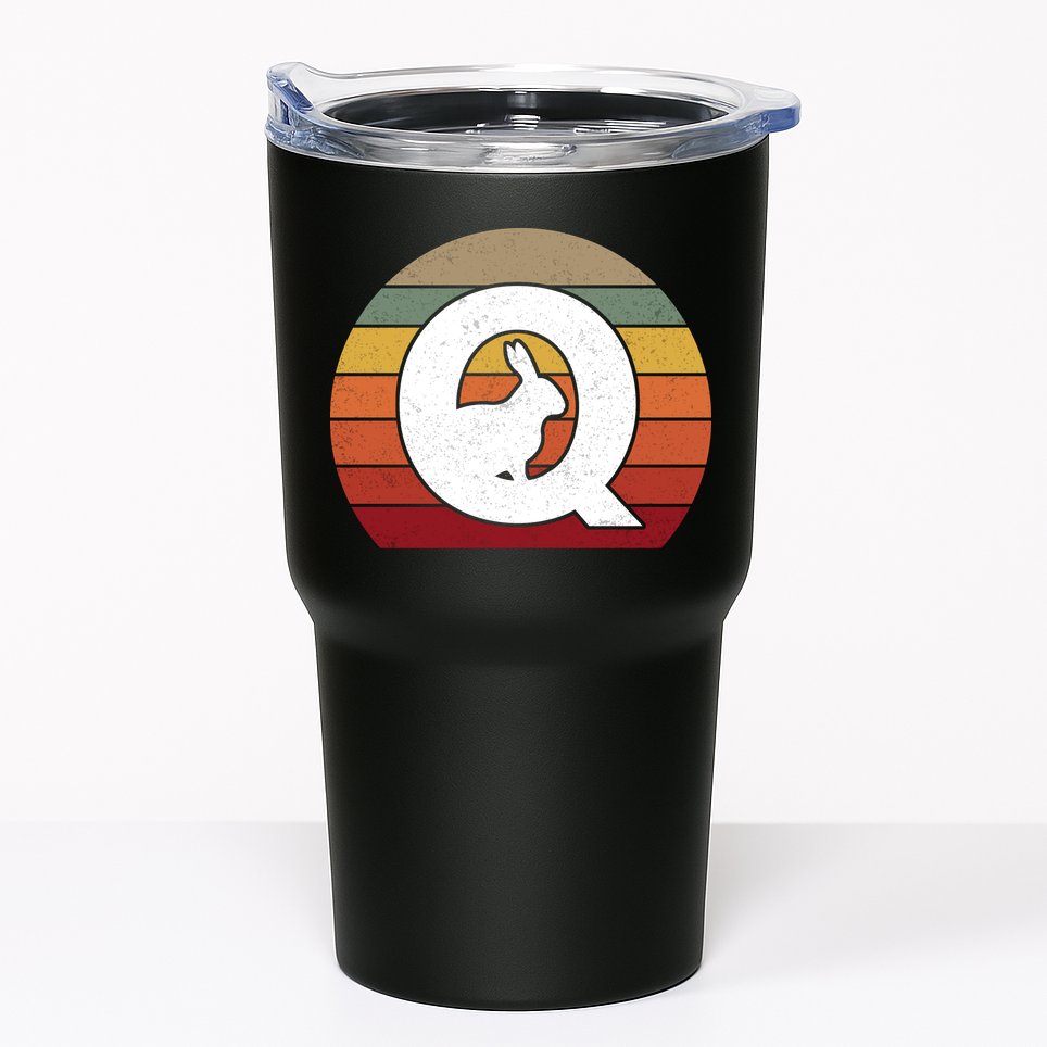 Qanon Conspiracy Rabbit Retro Q Anon Tumbler