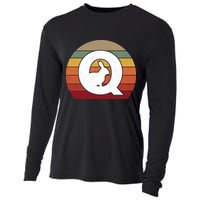 Qanon Conspiracy Rabbit Retro Q Anon Cooling Performance Long Sleeve Crew