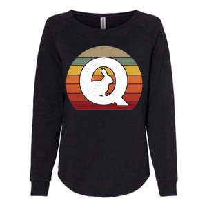 Qanon Conspiracy Rabbit Retro Q Anon Womens California Wash Sweatshirt