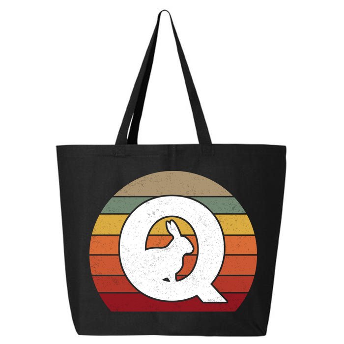 Qanon Conspiracy Rabbit Retro Q Anon 25L Jumbo Tote
