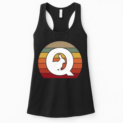 Qanon Conspiracy Rabbit Retro Q Anon Womens Tank Top