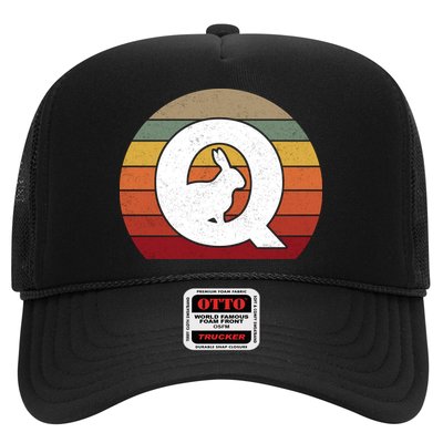 Qanon Conspiracy Rabbit Retro Q Anon Trucker Hat