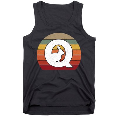 Qanon Conspiracy Rabbit Retro Q Anon Tank Top