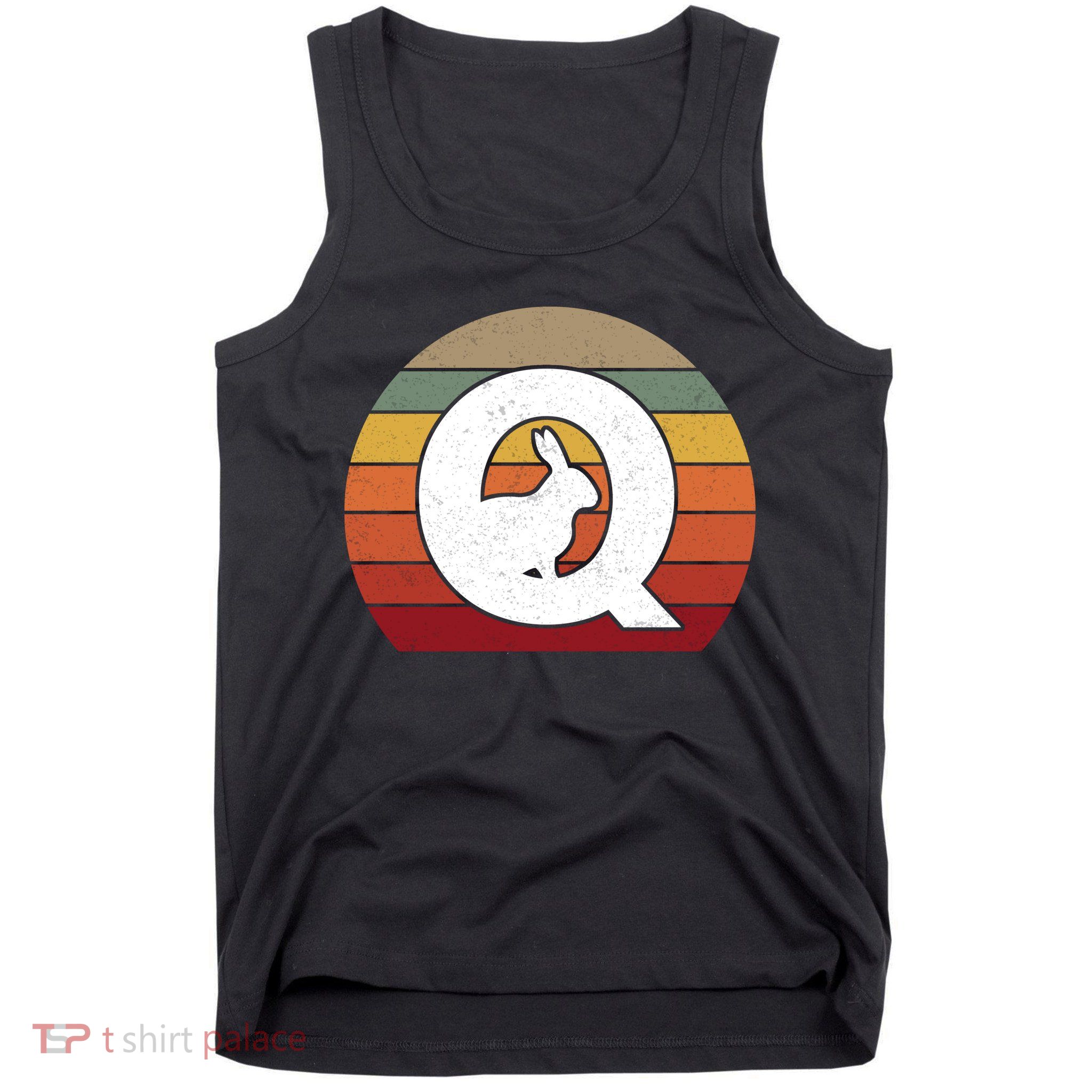 Qanon Conspiracy Rabbit Retro Q Anon Tank Top