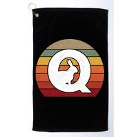 Qanon Conspiracy Rabbit Retro Q Anon Golf Towel