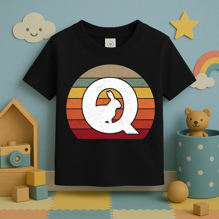 Qanon Conspiracy Rabbit Retro Q Anon Toddler T-Shirt