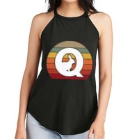 Qanon Conspiracy Rabbit Retro Q Anon Women's Perfect Tri Rocker Tank
