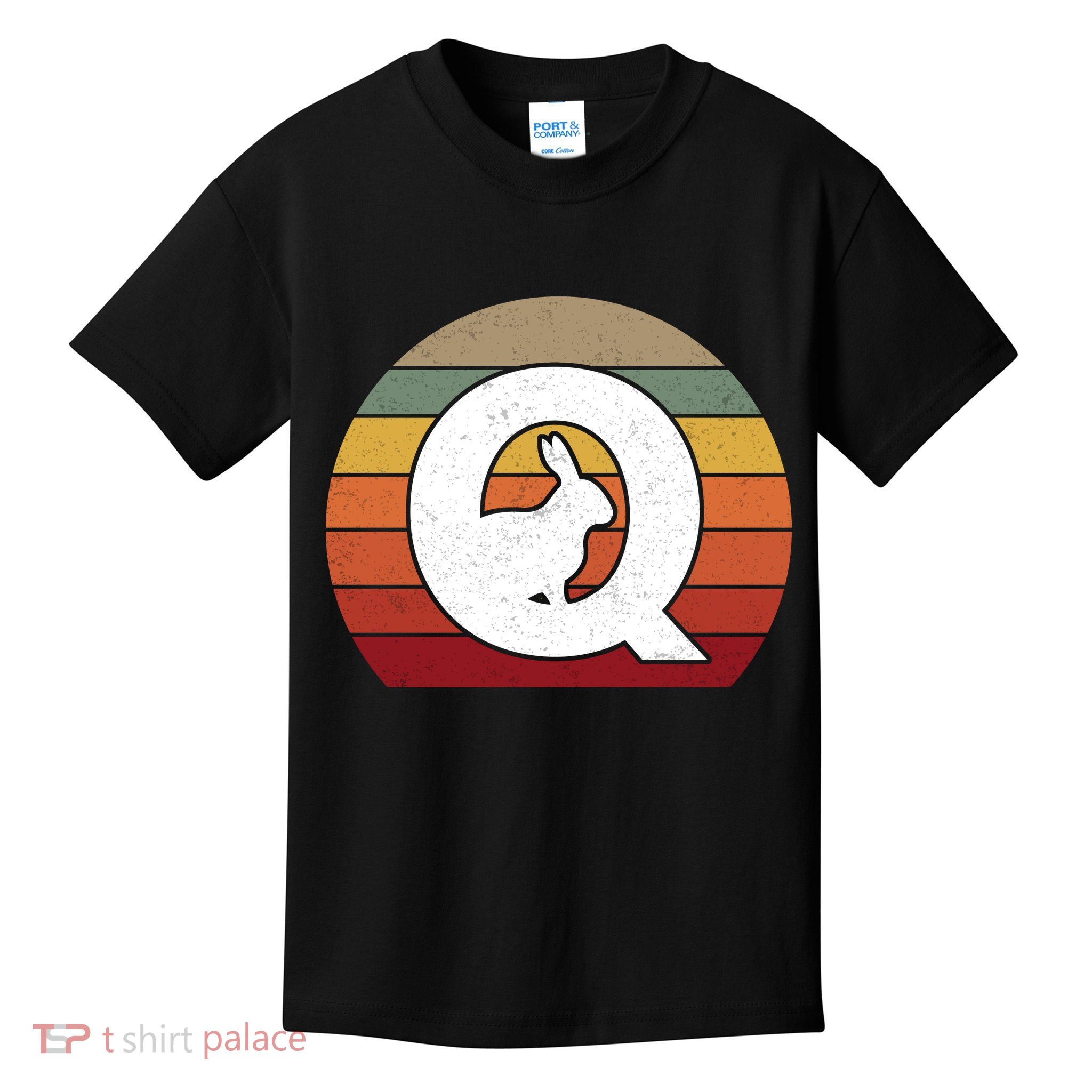 Qanon Conspiracy Rabbit Retro Q Anon Kids T-Shirt