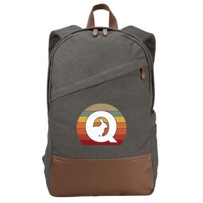 Qanon Conspiracy Rabbit Retro Q Anon Cotton Canvas Backpack