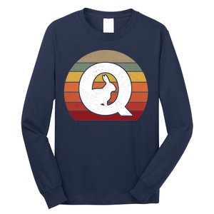 Qanon Conspiracy Rabbit Retro Q Anon Long Sleeve Shirt