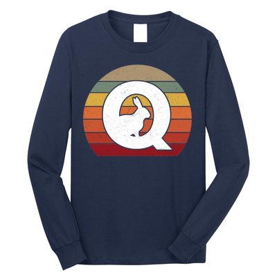 Qanon Conspiracy Rabbit Retro Q Anon Long Sleeve Shirt