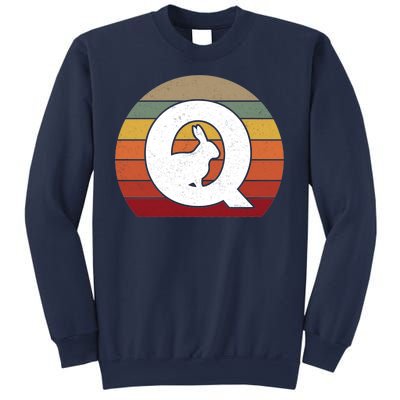 Qanon Conspiracy Rabbit Retro Q Anon Sweatshirt