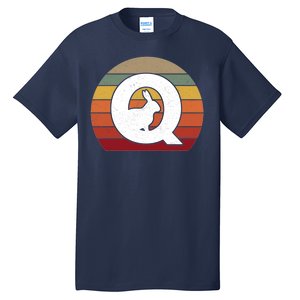 Qanon Conspiracy Rabbit Retro Q Anon Tall T-Shirt