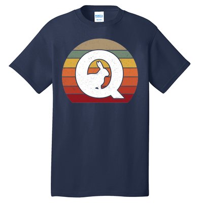 Qanon Conspiracy Rabbit Retro Q Anon Tall T-Shirt