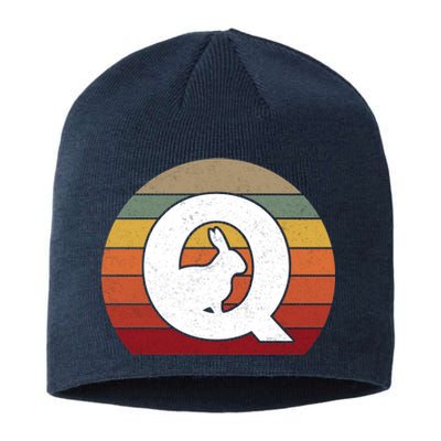 Qanon Conspiracy Rabbit Retro Q Anon Sustainable Beanie