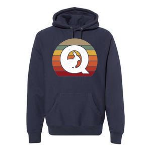 Qanon Conspiracy Rabbit Retro Q Anon Premium Hoodie