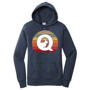 Qanon Conspiracy Rabbit Retro Q Anon Women's Pullover Hoodie