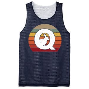 Qanon Conspiracy Rabbit Retro Q Anon Mesh Reversible Basketball Jersey Tank