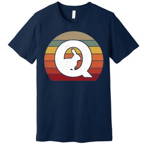 Qanon Conspiracy Rabbit Retro Q Anon Premium T-Shirt