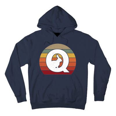 Qanon Conspiracy Rabbit Retro Q Anon Tall Hoodie