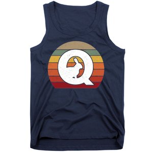 Qanon Conspiracy Rabbit Retro Q Anon Tank Top