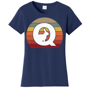 Qanon Conspiracy Rabbit Retro Q Anon Women's T-Shirt