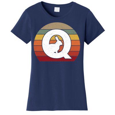 Qanon Conspiracy Rabbit Retro Q Anon Women's T-Shirt