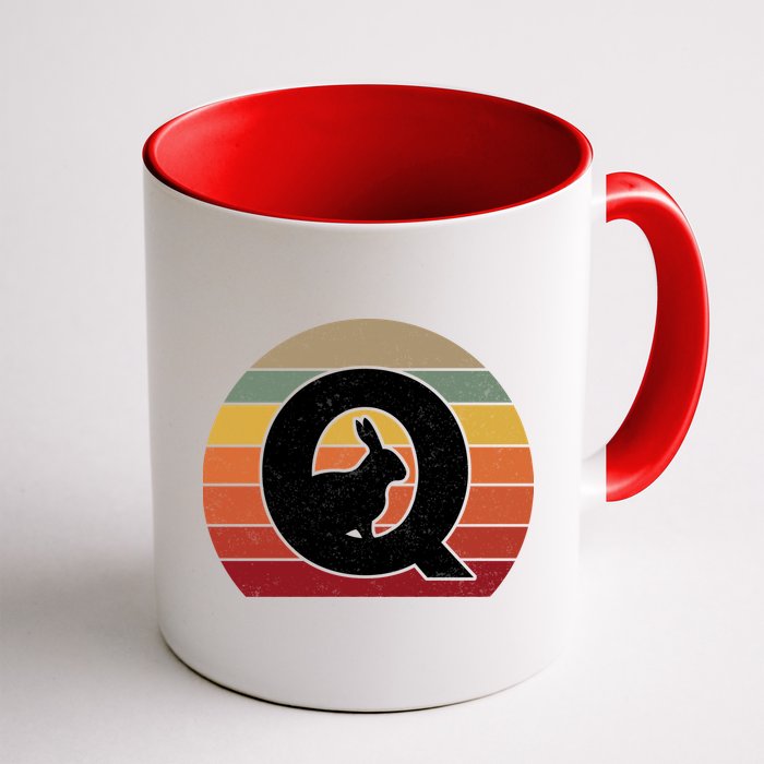 Qanon Conspiracy Rabbit Retro Q Anon Coffee Mug