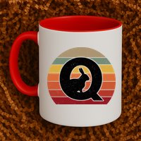 Qanon Conspiracy Rabbit Retro Q Anon Coffee Mug