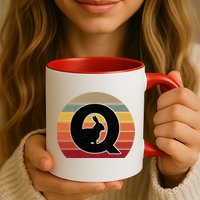 Qanon Conspiracy Rabbit Retro Q Anon Coffee Mug
