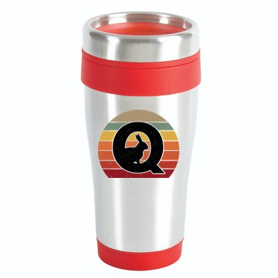 Qanon Conspiracy Rabbit Retro Q Anon 16oz Travel Tumbler