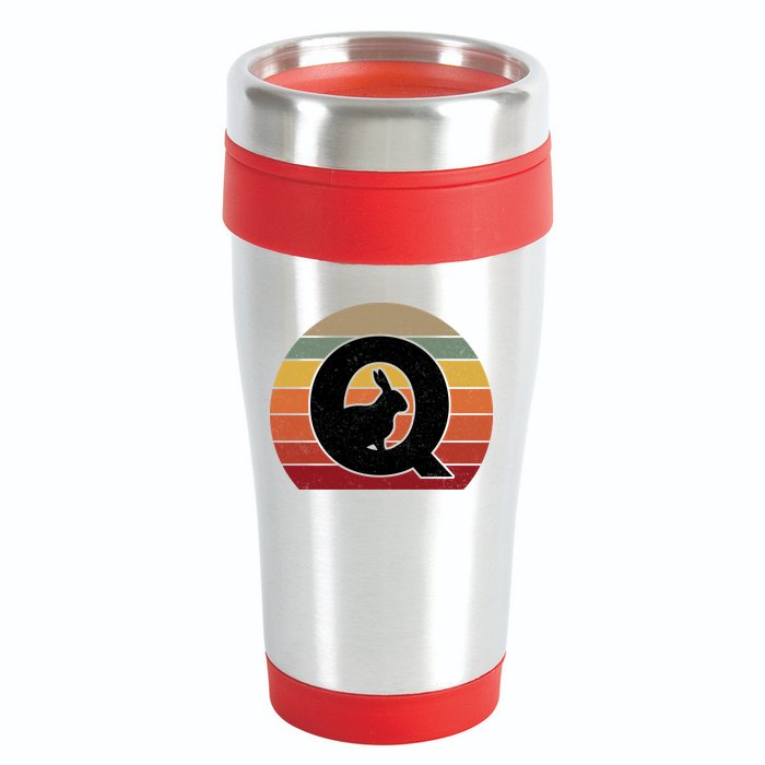 Qanon Conspiracy Rabbit Retro Q Anon 16oz Travel Tumbler