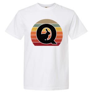 Qanon Conspiracy Rabbit Retro Q Anon Garment-Dyed Heavyweight T-Shirt