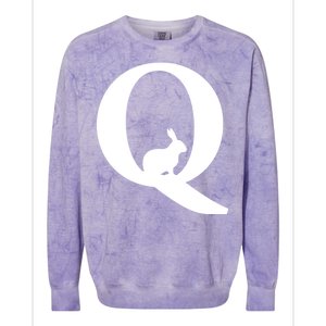 QAnon Rabbit Deep State Colorblast Crewneck Sweatshirt