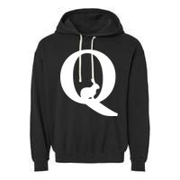 QAnon Rabbit Deep State Garment-Dyed Fleece Hoodie