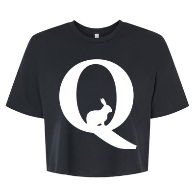 QAnon Rabbit Deep State Bella+Canvas Jersey Crop Tee