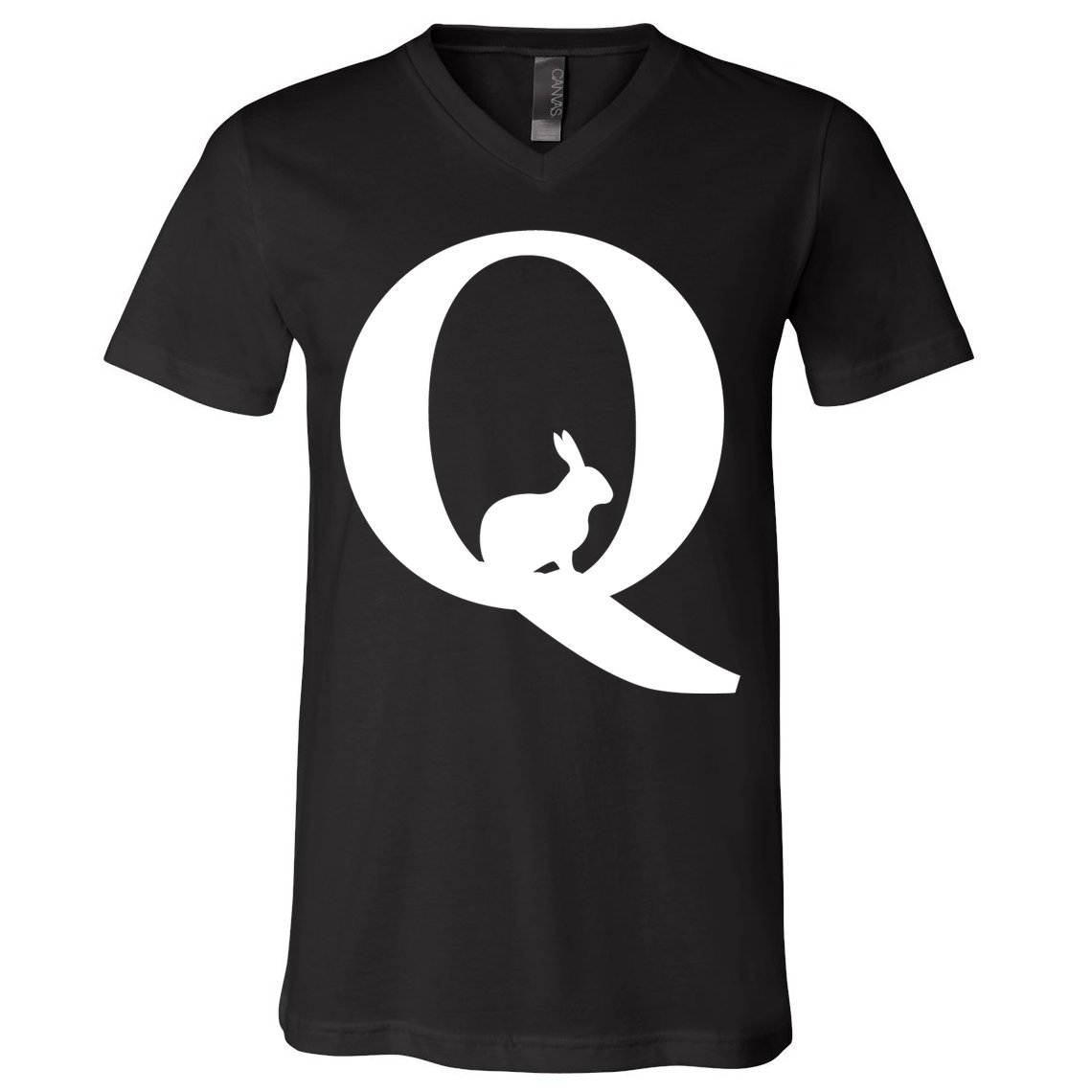 QAnon Rabbit Deep State V-Neck T-Shirt