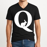 QAnon Rabbit Deep State V-Neck T-Shirt