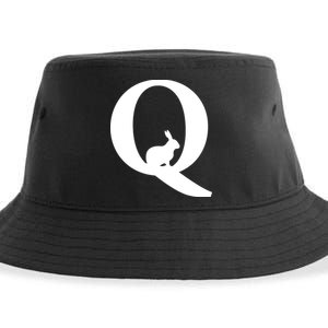 QAnon Rabbit Deep State Sustainable Bucket Hat