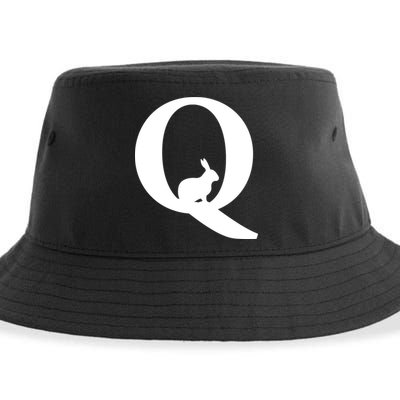 QAnon Rabbit Deep State Sustainable Bucket Hat