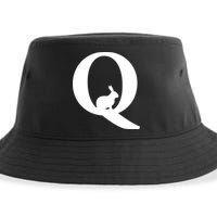 QAnon Rabbit Deep State Sustainable Bucket Hat