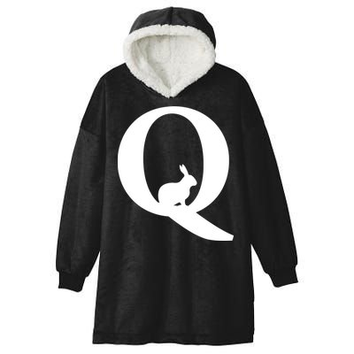 QAnon Rabbit Deep State Hooded Wearable Blanket