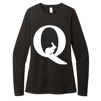 QAnon Rabbit Deep State Womens CVC Long Sleeve Shirt