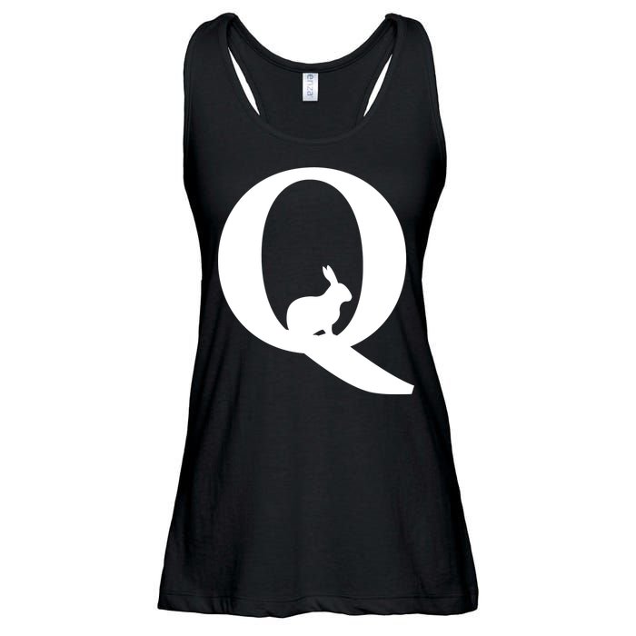 QAnon Rabbit Deep State Ladies Essential Flowy Tank