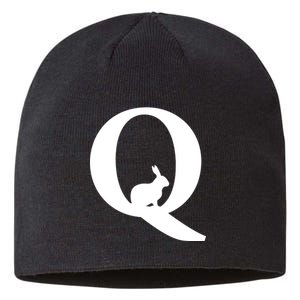 QAnon Rabbit Deep State Sustainable Beanie