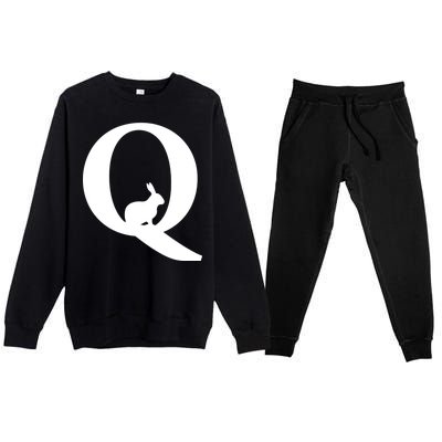 QAnon Rabbit Deep State Premium Crewneck Sweatsuit Set