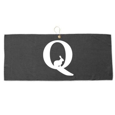 QAnon Rabbit Deep State Large Microfiber Waffle Golf Towel